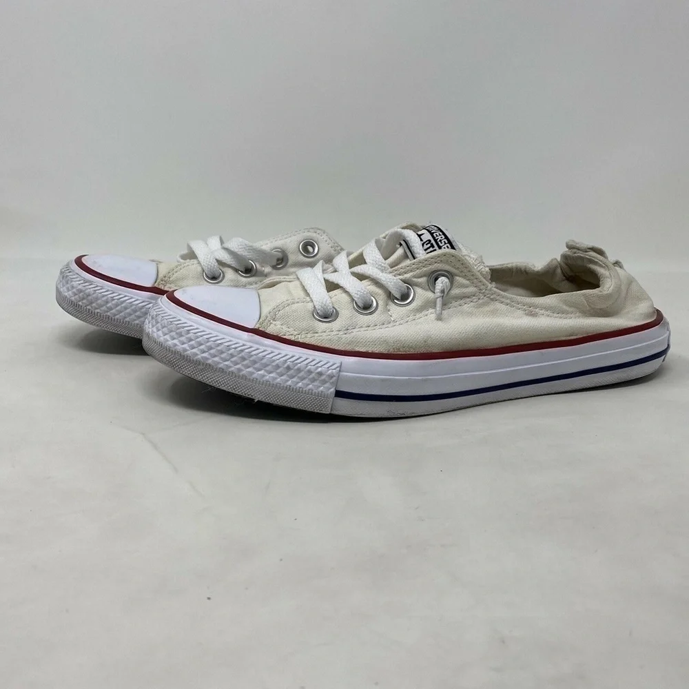 Converse Shoes Womens Size 8 White Ankle Skip On